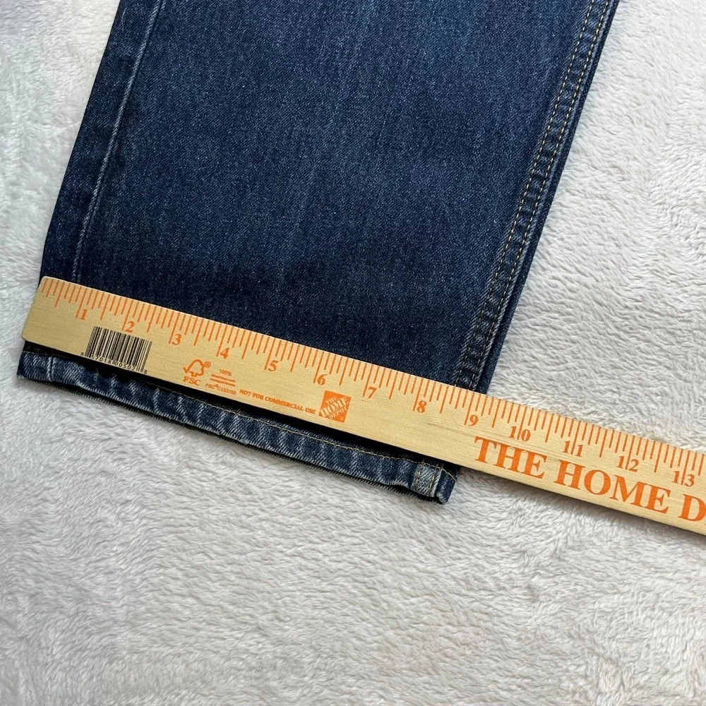 Levi's 505 Jeans Men's Blue Denim High Rise Relaxed Straight Fit Zip Fly - 40x28